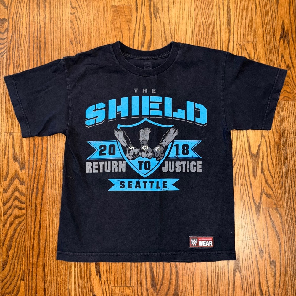 WWE The Shield‎ Return to Justice Seattle 2018 Graphic T-Shirt Youth Black